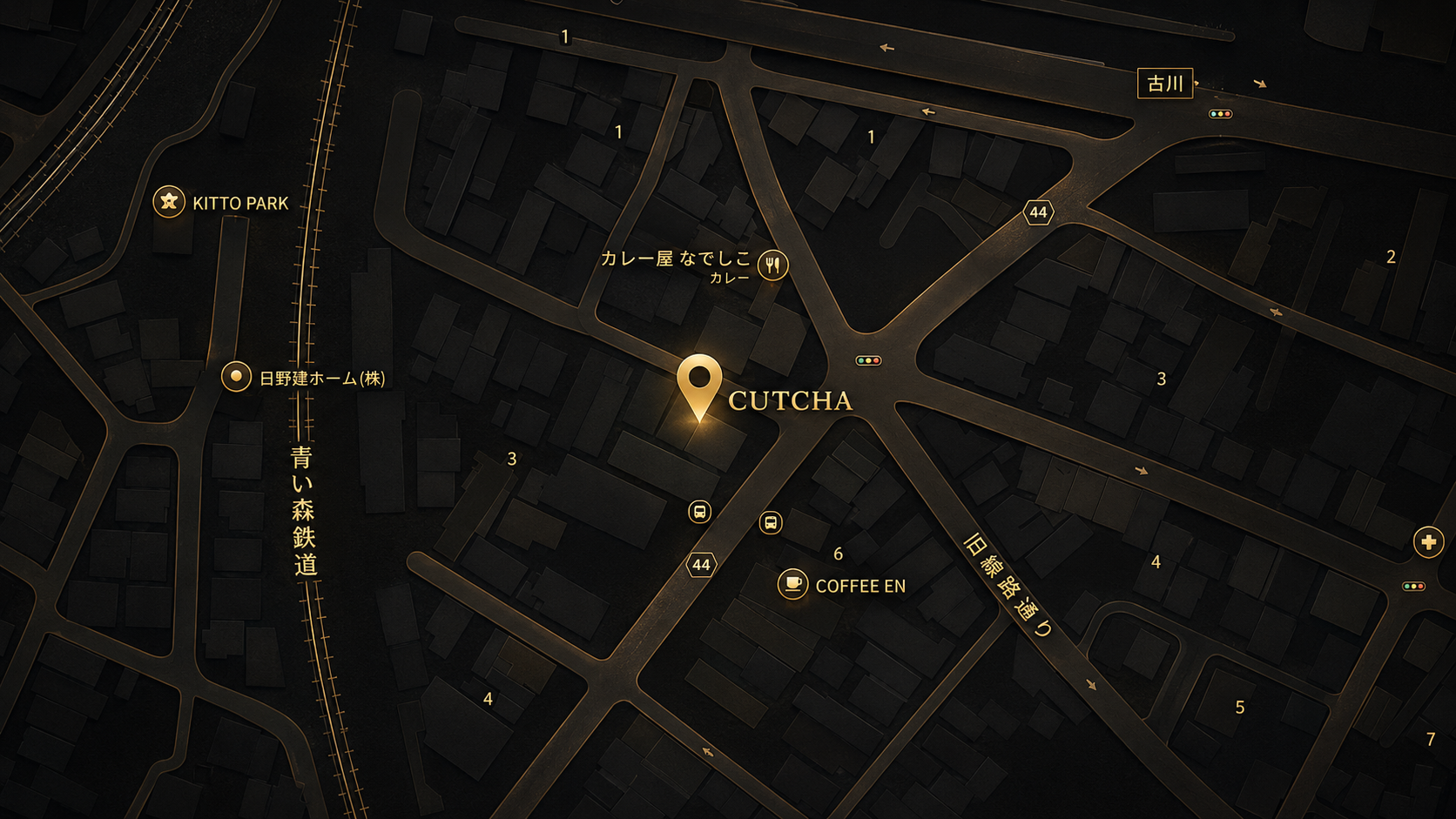 CUTCHA周辺の地図