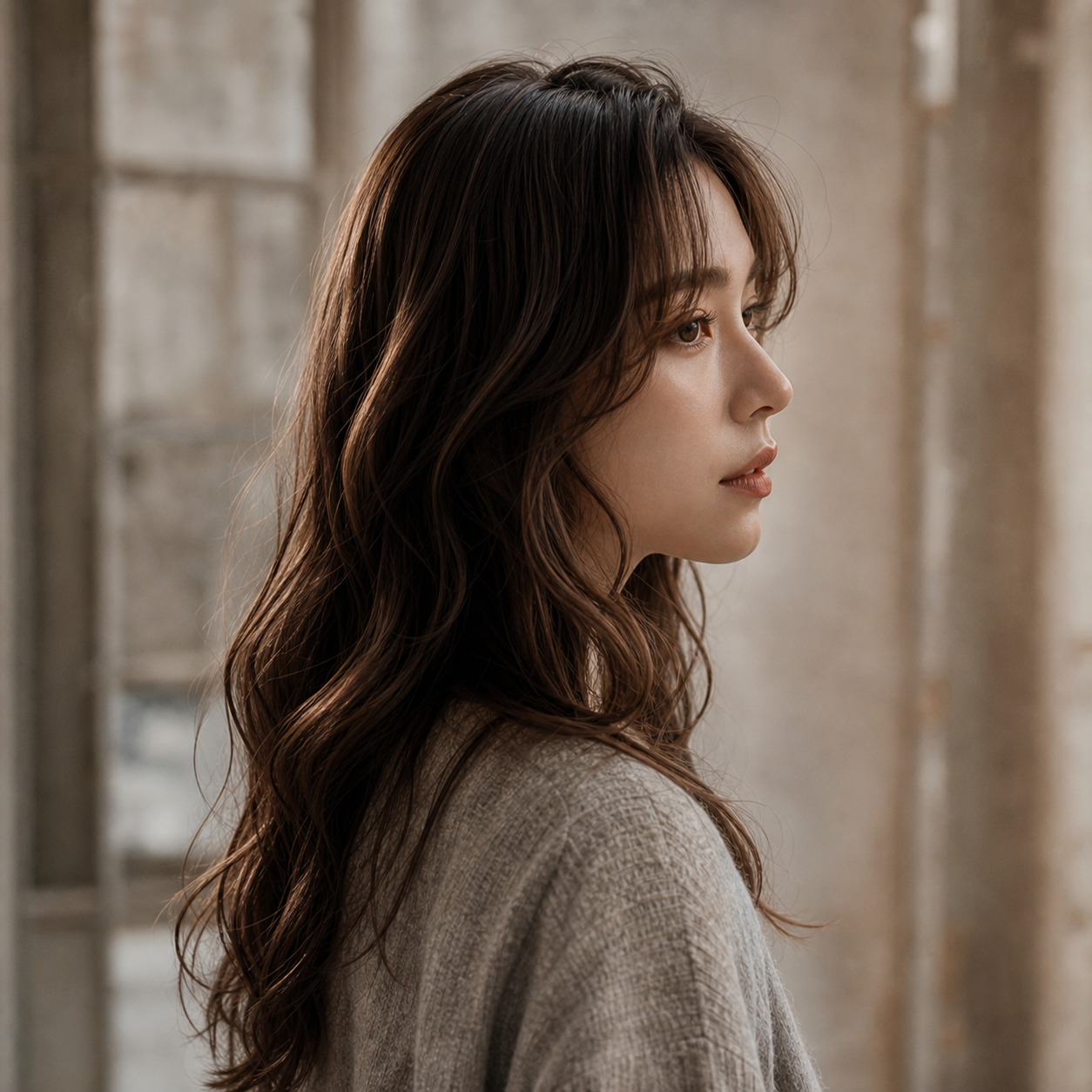 ロングヘアスタイル