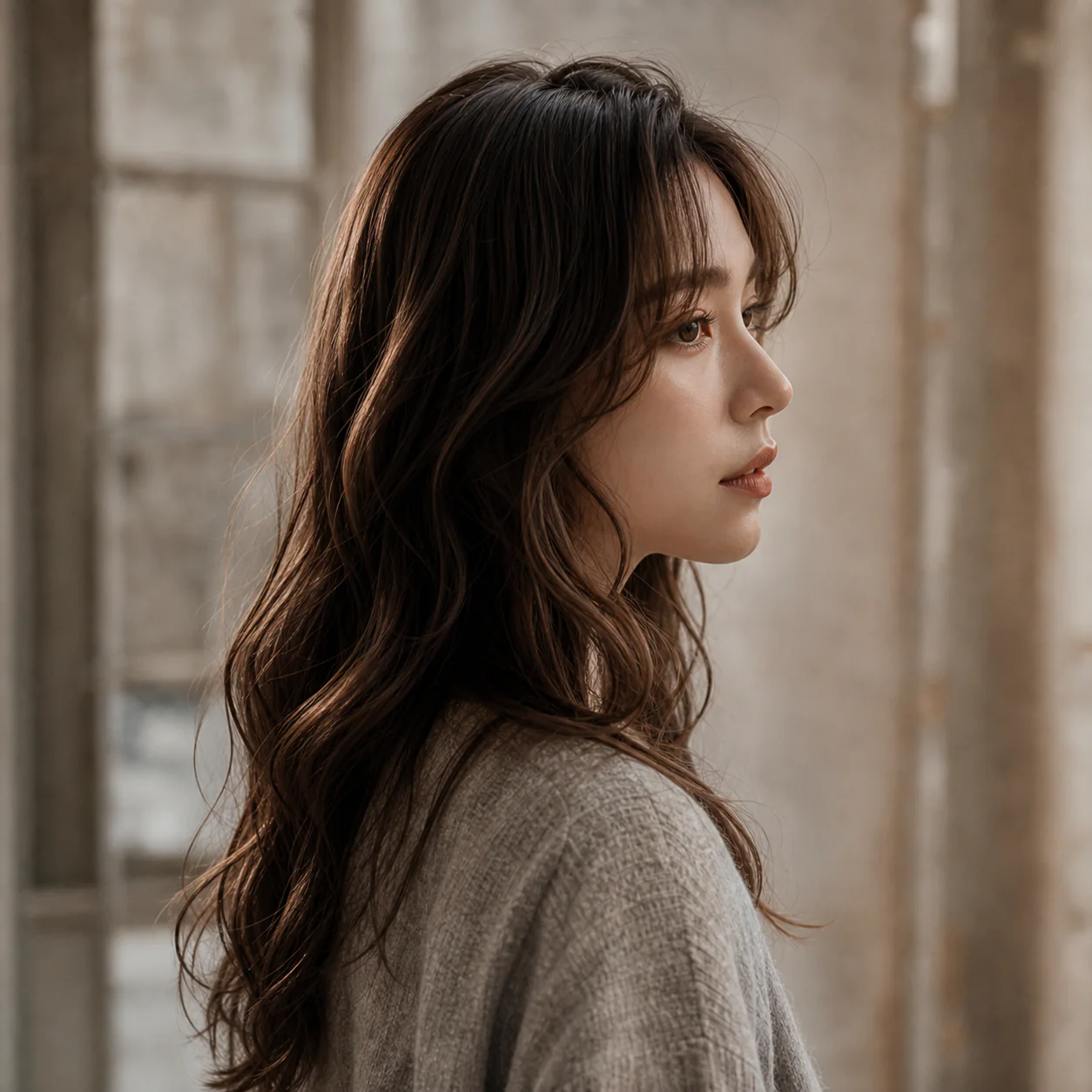ロングヘアスタイル